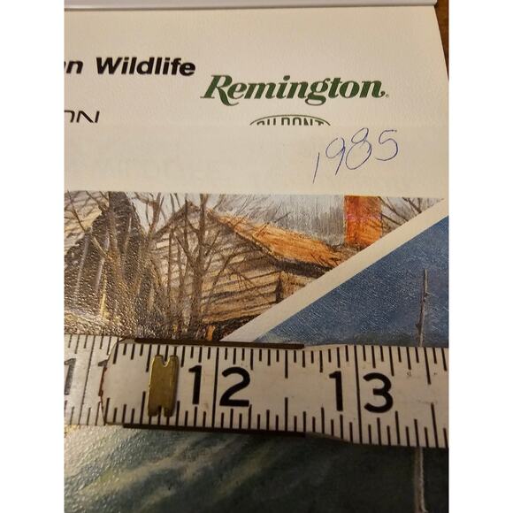Vintage 1985 Remington DuPont Calendar Wildlife and Hunting Memorabilia - Picture 6 of 7